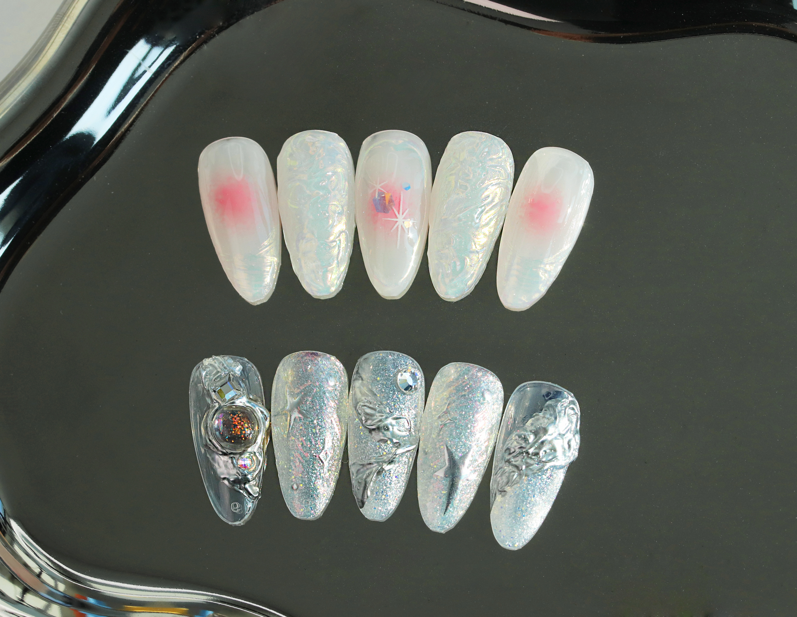 2nd Period - Starlights Ink, 3D Gel, Chrome Powders
