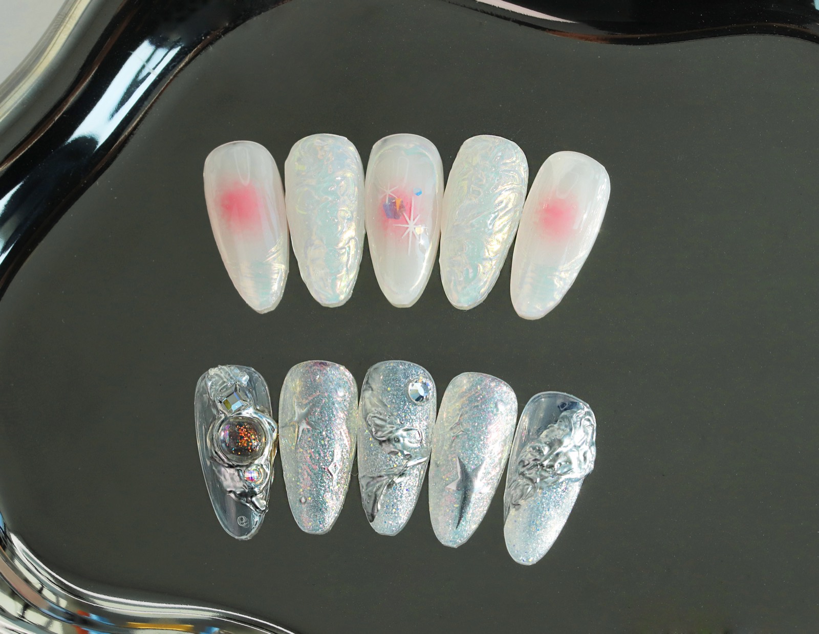 2nd Period - Starlights Ink, 3D Gel, Chrome Powders